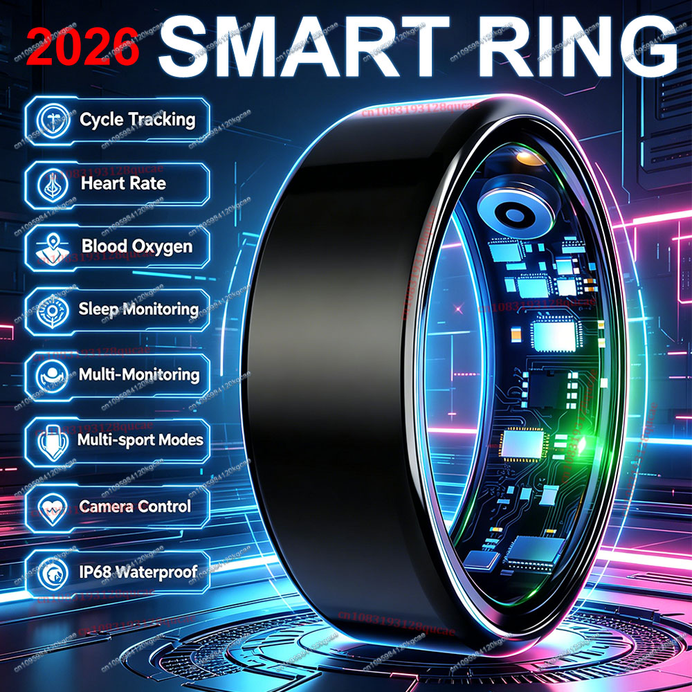 Blood Oxygen Monitor - Nuovo Anello Smart 2026 con Monitoraggio